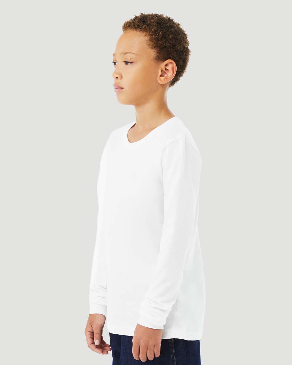 3513Y Bella + Canvas Youth Triblend Long Sleeve Tee - Siide Image