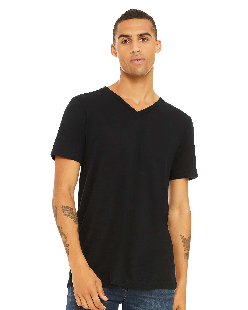 3655 Bella + Canvas V-Neck Textured T-Shirt 3655 Bella + Canvas V-Neck Textured T-Shirt