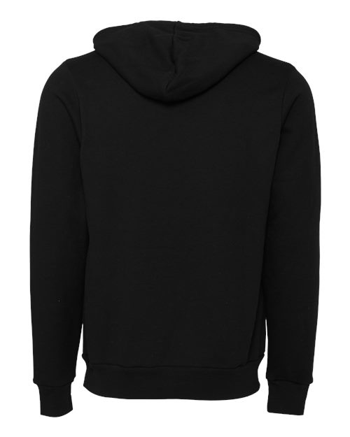 3719 Bella + Canvas Unisex Fleece Pullover Hoodie - Back Image