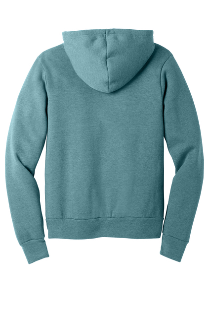 3719 Bella + Canvas Unisex Fleece Pullover Hoodie - Back Image