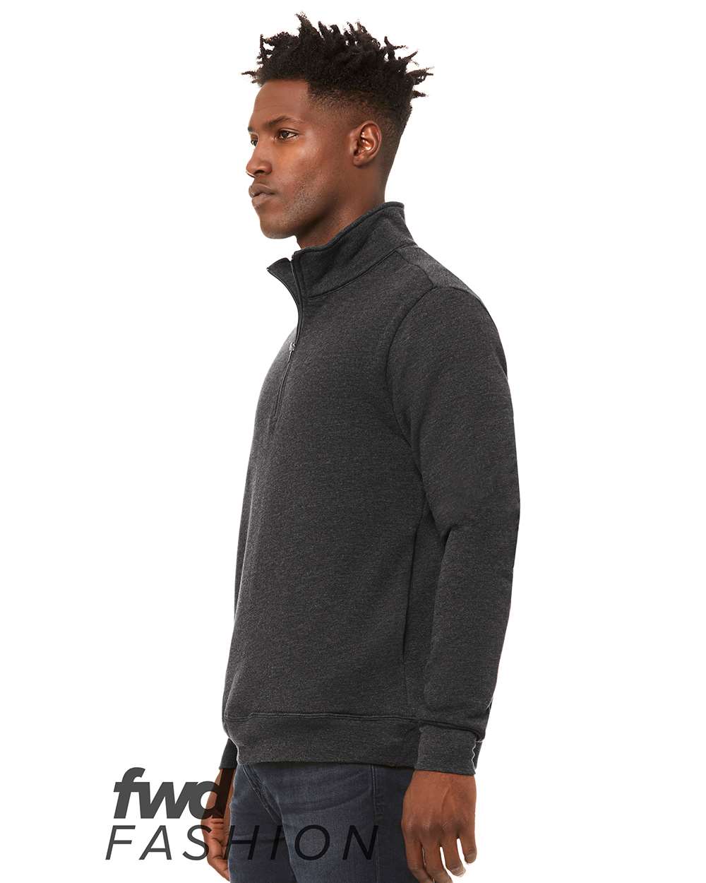 3740 Bella + Canvas FWD Fashion Unisex Quarter Zip Pullover Fleece 3740 Bella + Canvas FWD Fashion Unisex Quarter Zip Pullover Fleece - Siide Image