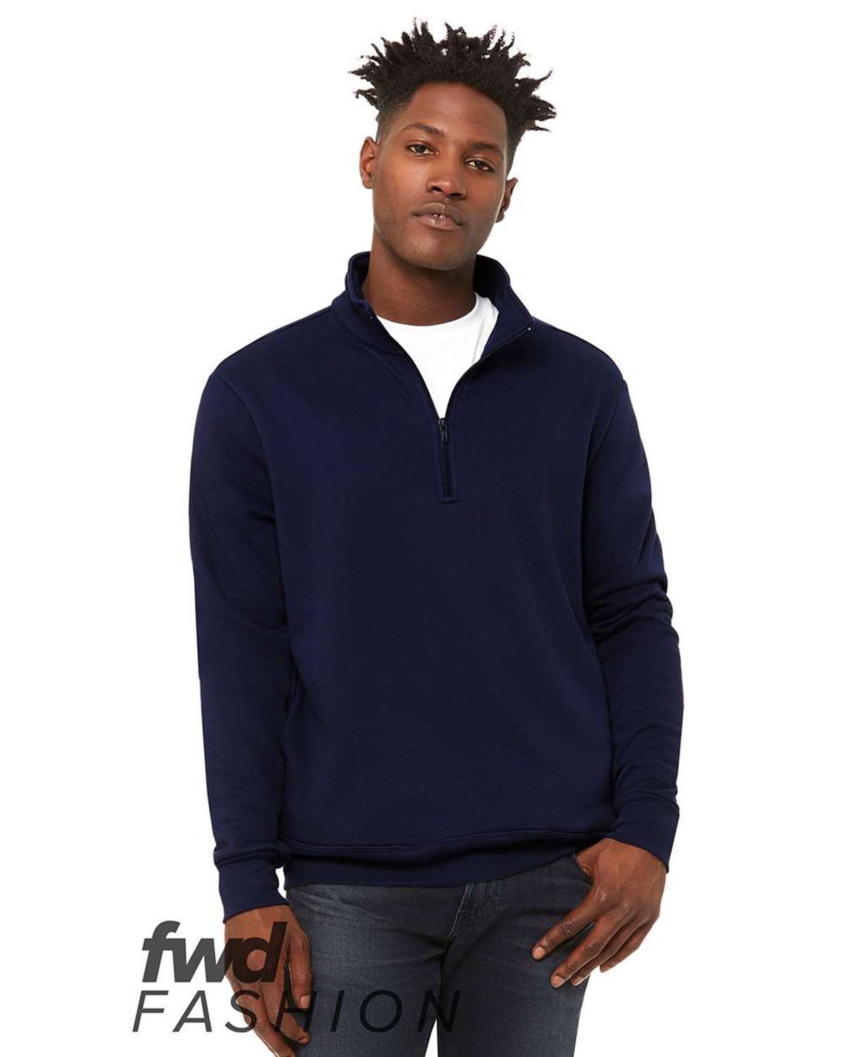 3740 Bella + Canvas FWD Fashion Unisex Quarter Zip Pullover Fleece Zoom Image