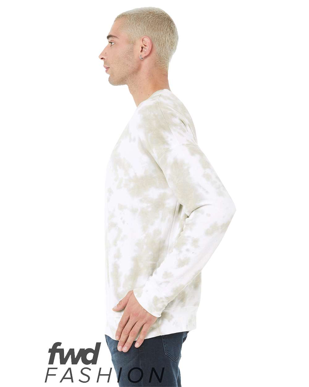 3945RD Bella + Canvas FWD Fashion Unisex Tie-Dye Pullover Sweatshirt 3945RD Bella + Canvas FWD Fashion Unisex Tie-Dye Pullover Sweatshirt - Siide Image