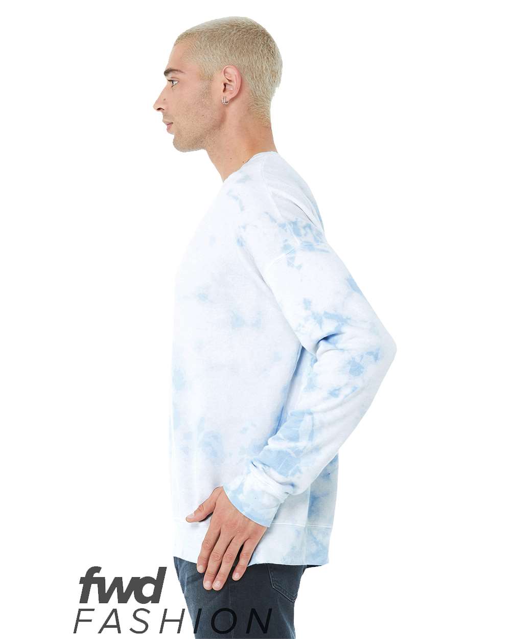 3945RD Bella + Canvas FWD Fashion Unisex Tie-Dye Pullover Sweatshirt - Siide Image