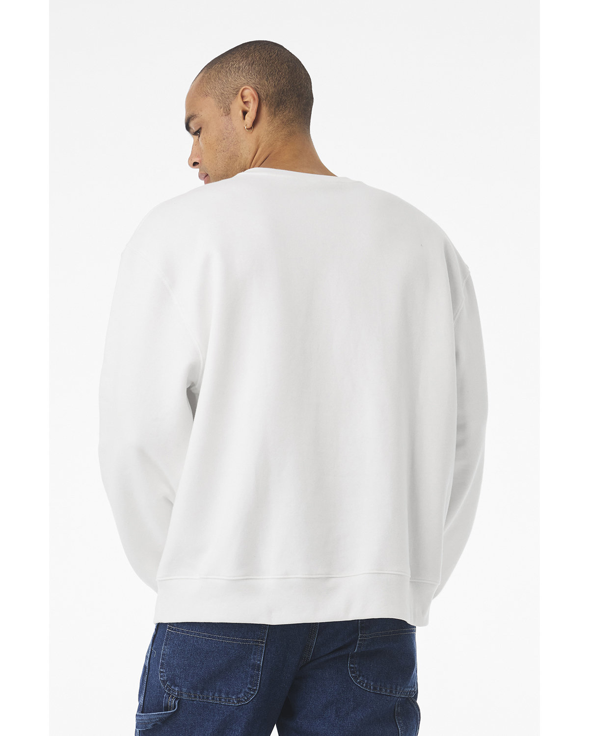 4711 Bella + Canvas Unisex 10oz Crewneck Sweatshirt - Back Image