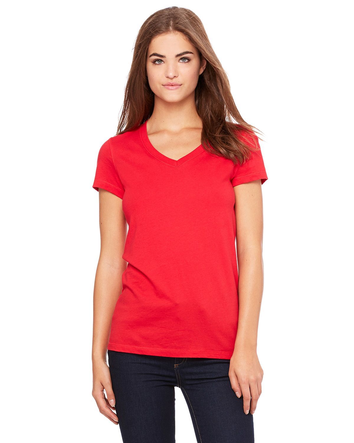 6005 Bella + Canvas Women’s Jersey V-Neck Tee