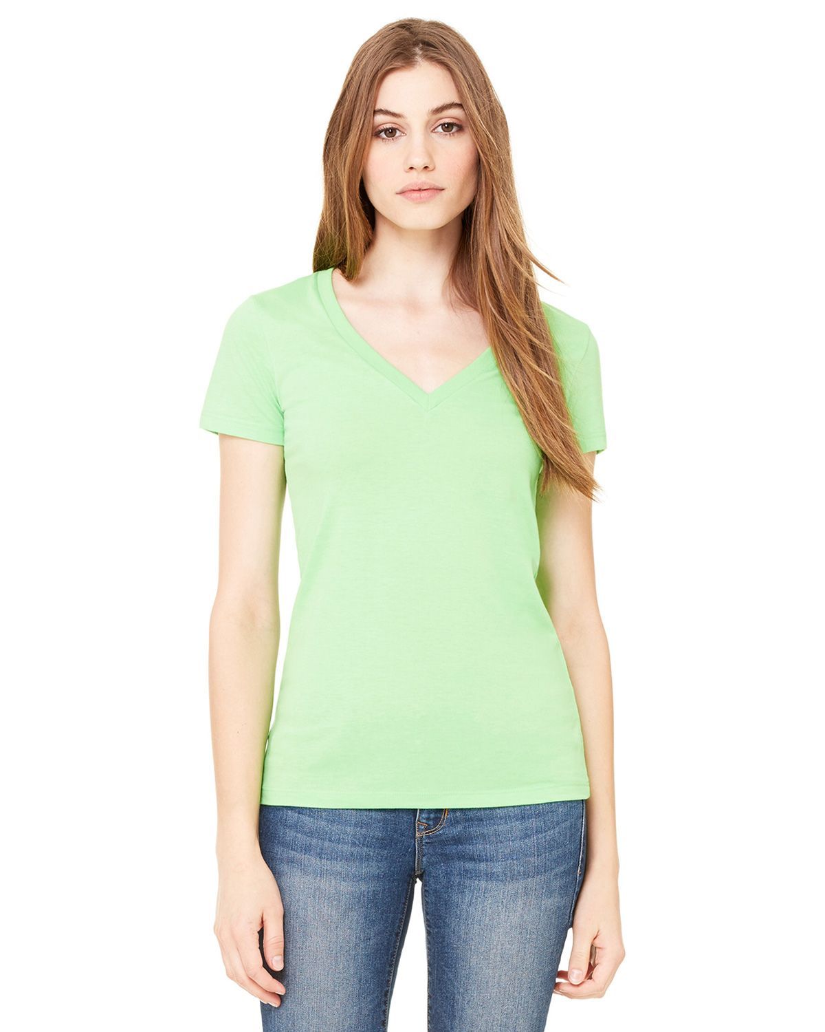 6035 Bella + Canvas Women’s Jersey Deep V-Neck Tee