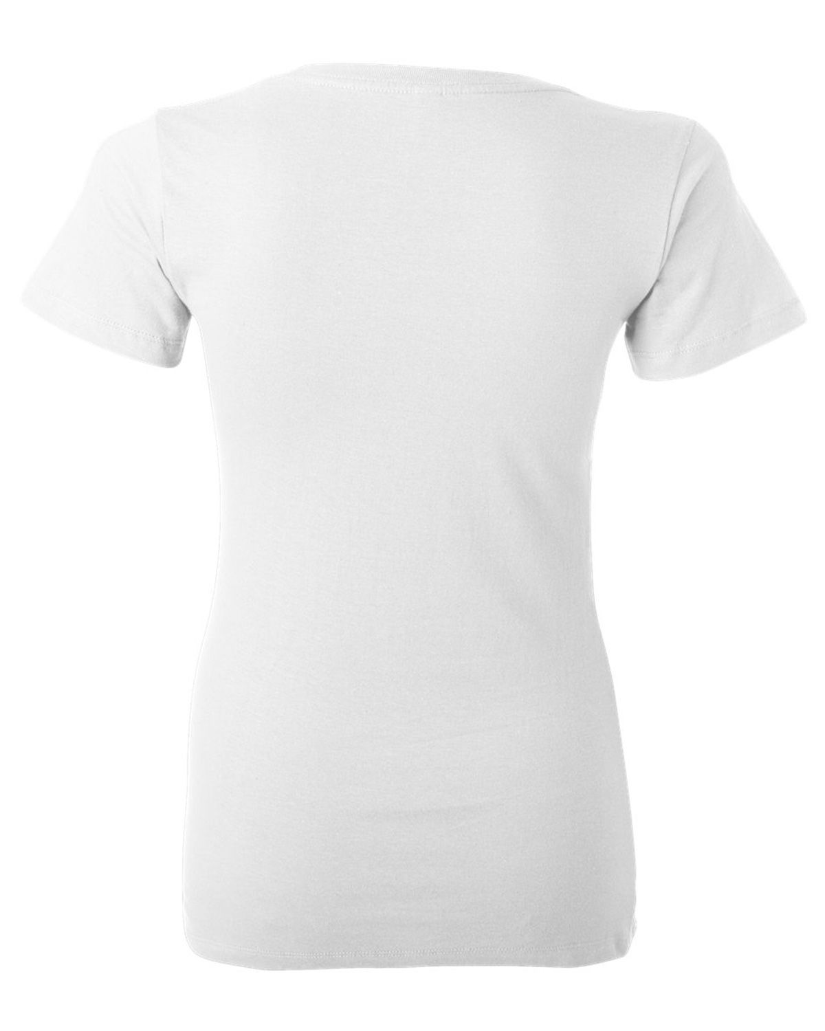 6035 Bella + Canvas Women’s Jersey Deep V-Neck Tee - Back Image