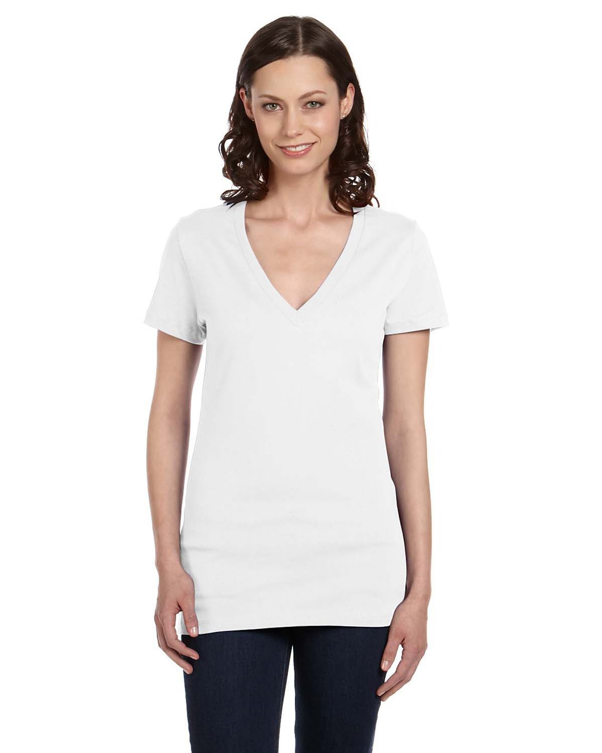 6035 Bella + Canvas Women’s Jersey Deep V-Neck Tee