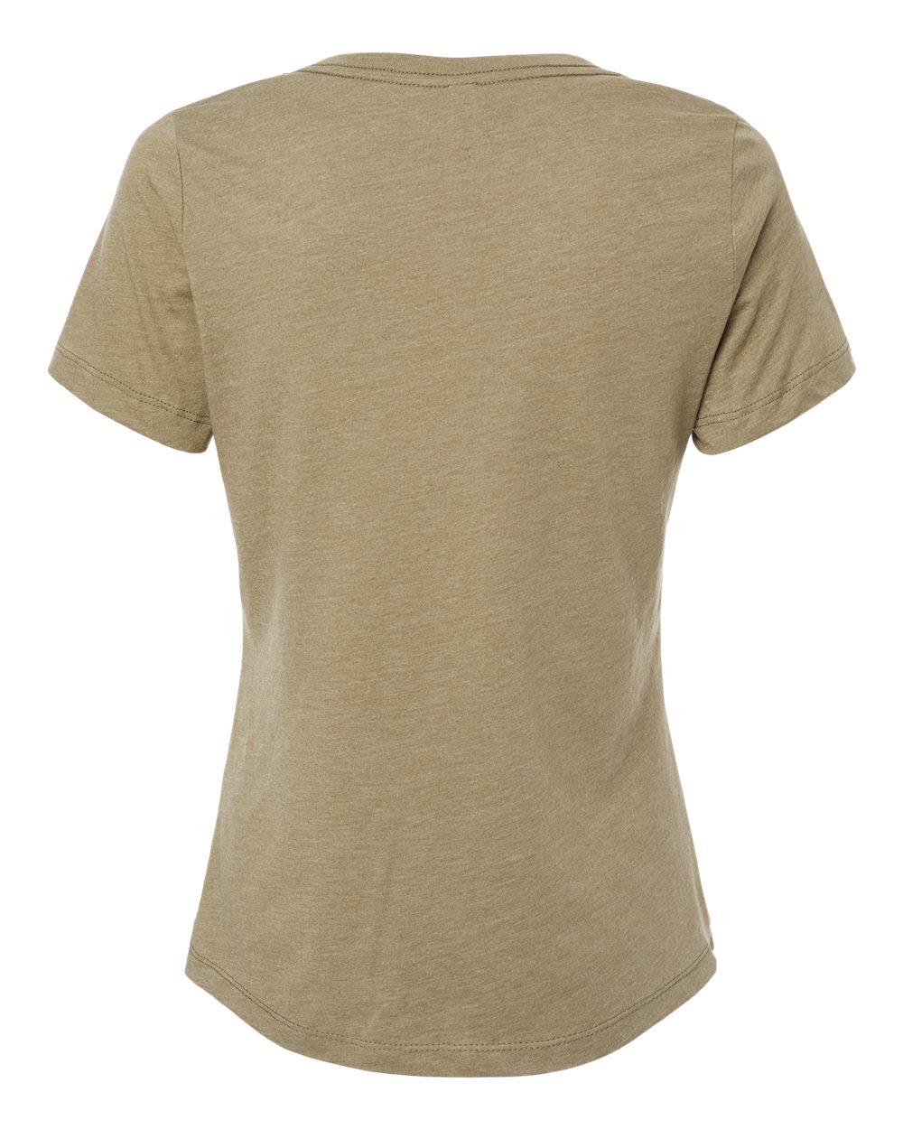 6405CVC Bella + Canvas Ladies Relaxed Heather CVC Jersey V-Neck T-Shirt - Back Image