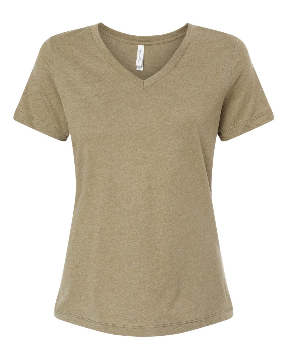 6405CVC Bella + Canvas Ladies Relaxed Heather CVC Jersey V-Neck T-Shirt