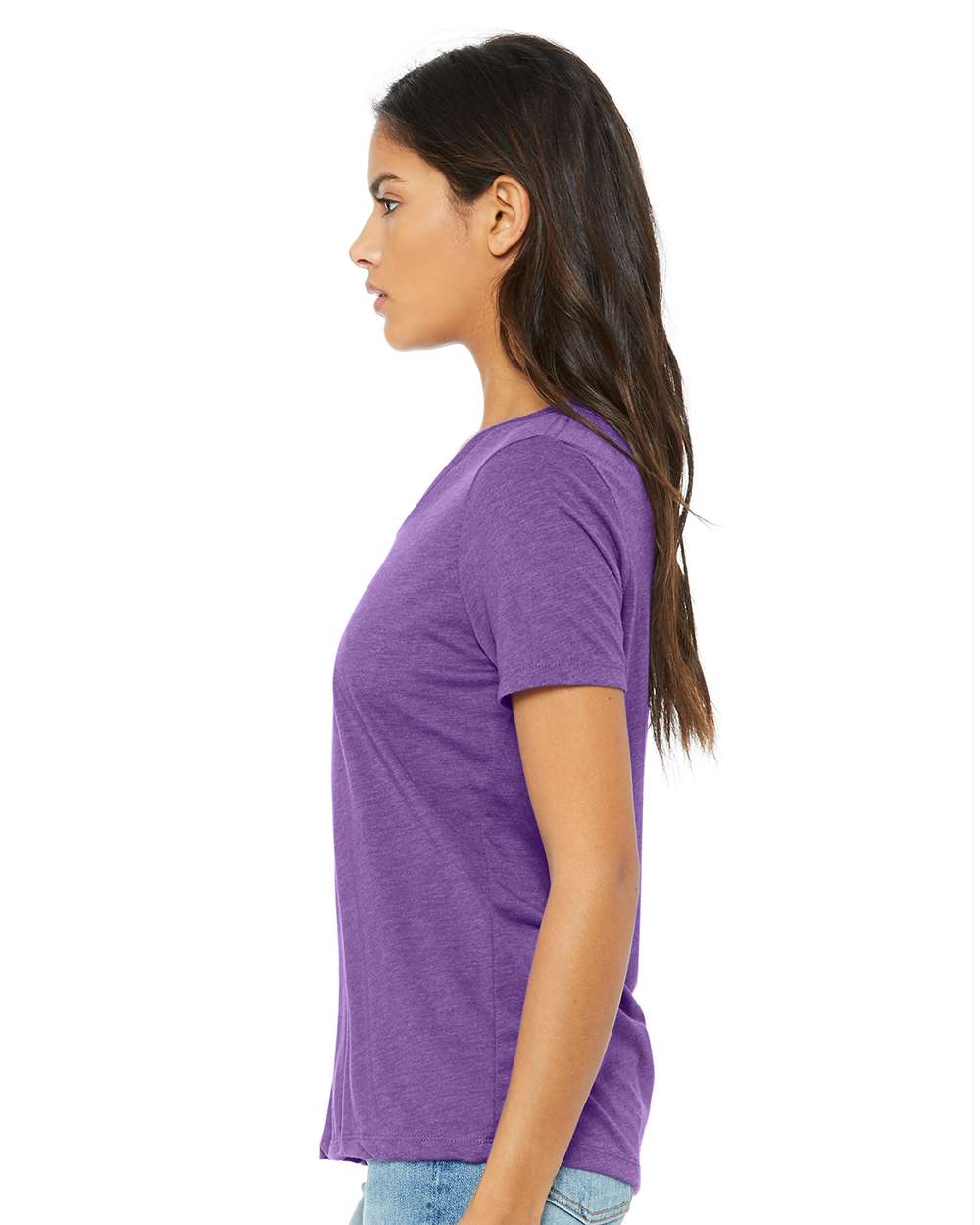 6415 Bella + Canvas Ladies Relaxed Triblend V-Neck T-Shirt 6415 Bella + Canvas Ladies Relaxed Triblend V-Neck T-Shirt - Siide Image