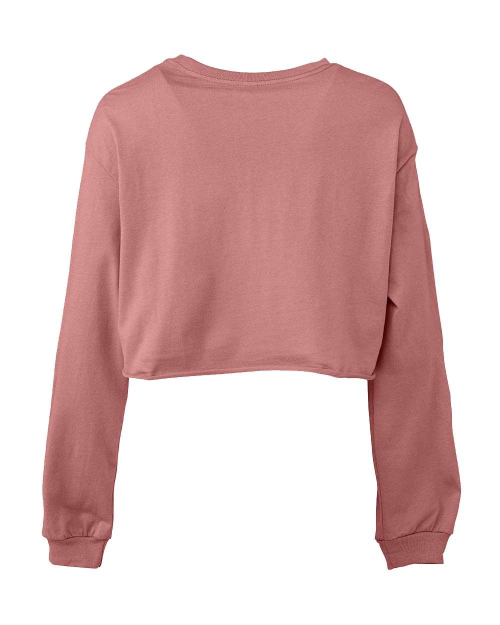 6501 Bella + Canvas FWD Fashion Womens Cropped Long Sleeve Tee 6501 Bella + Canvas FWD Fashion Womens Cropped Long Sleeve Tee - Back Image