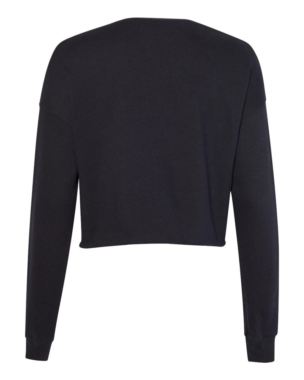 7503 Bella + Canvas Womens Cropped Crew Fleece - Back Image