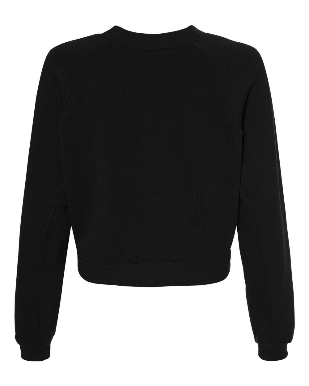 7505 Bella + Canvas Women's Raglan Pullover Fleece - Back Image