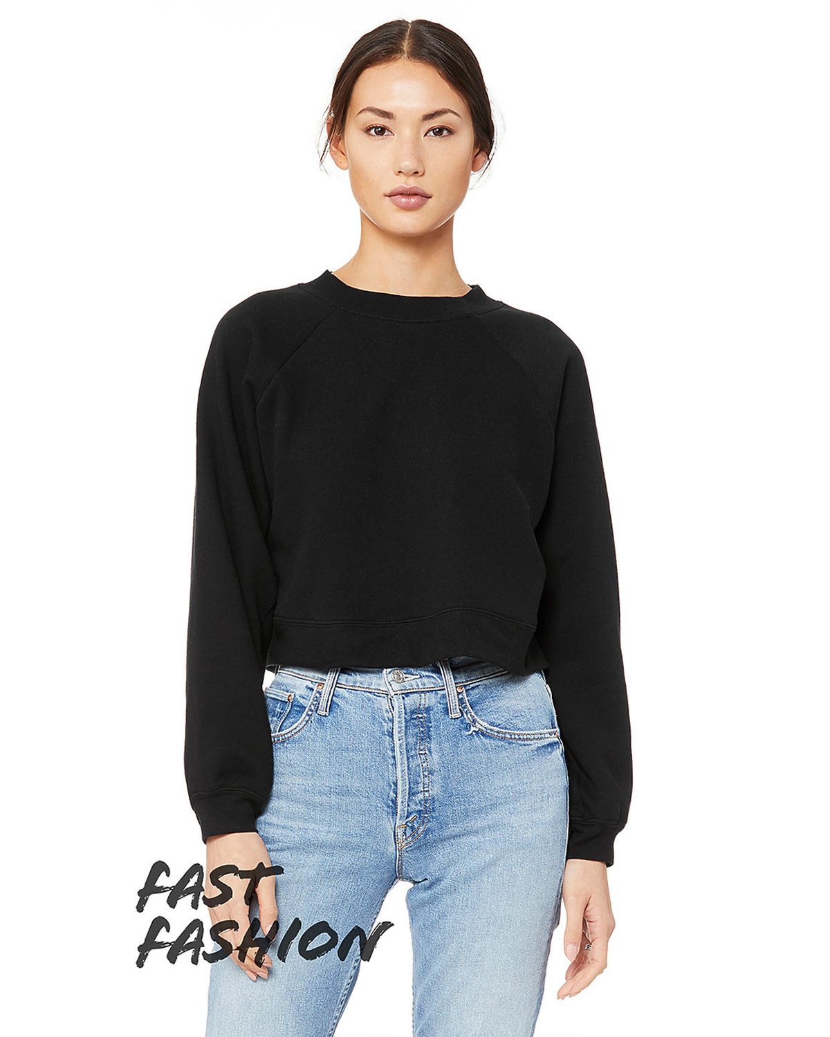 7505 Bella + Canvas Women's Raglan Pullover Fleece