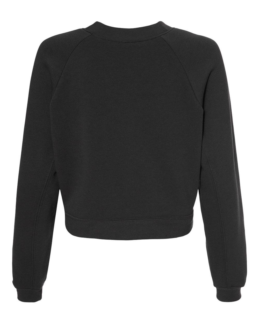 7505 Bella + Canvas Women's Raglan Pullover Fleece - Back Image