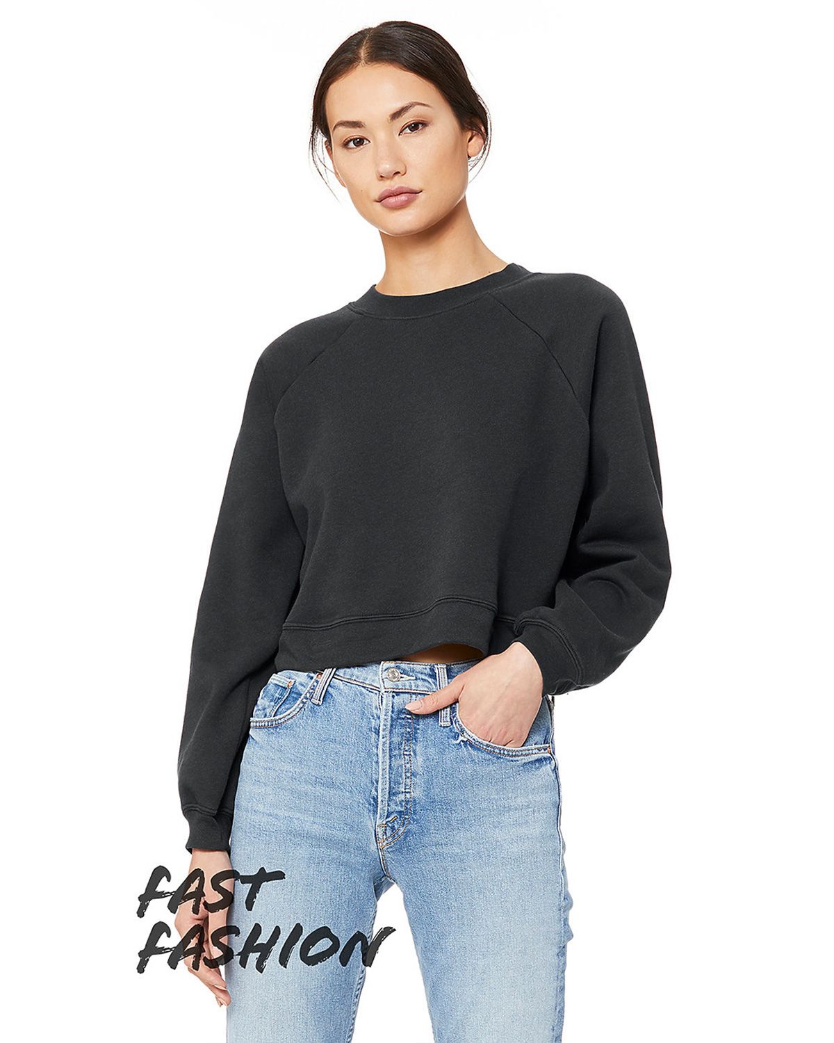 7505 Bella + Canvas Women's Raglan Pullover Fleece