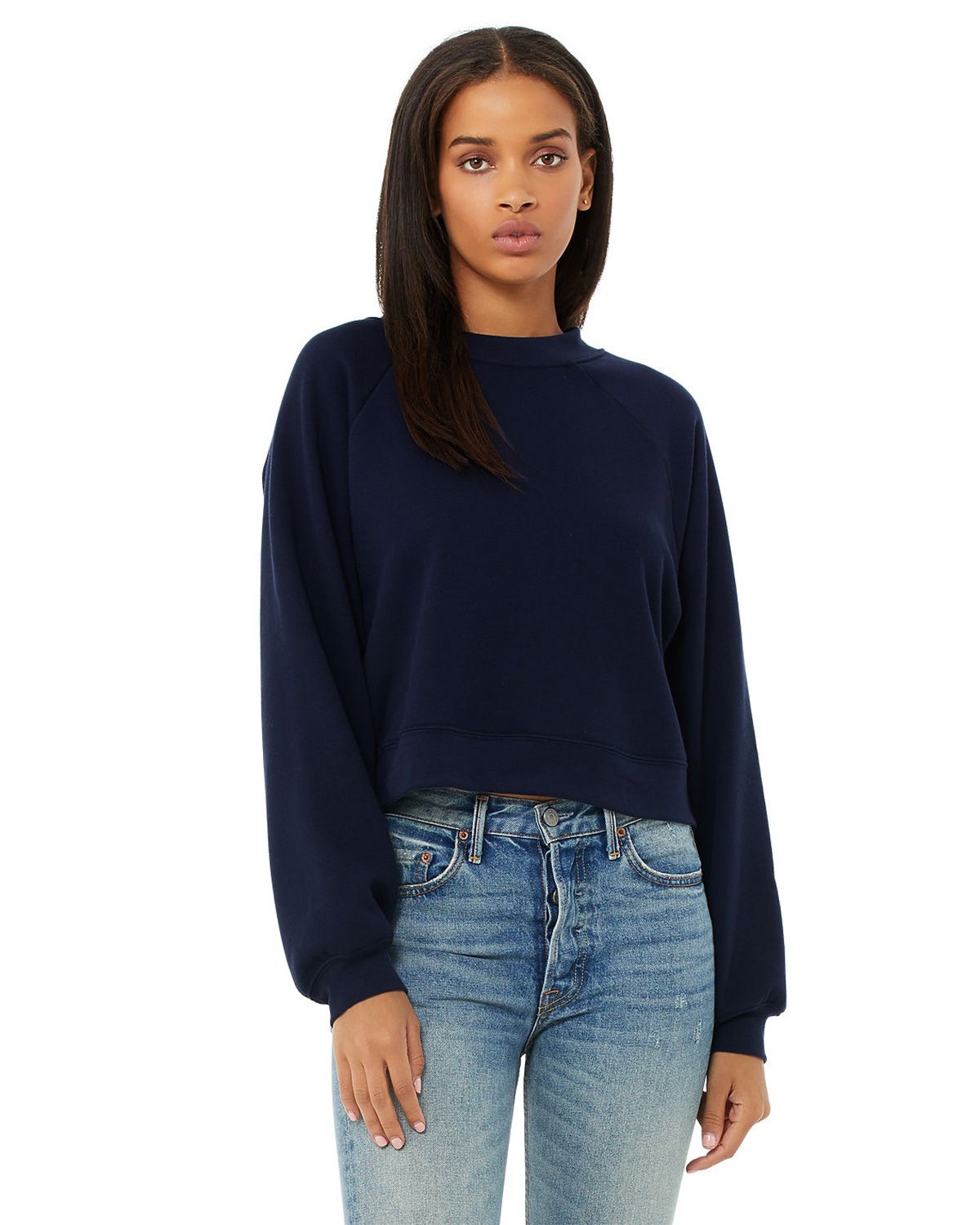 7505 Bella + Canvas Womens Raglan Pullover Fleece