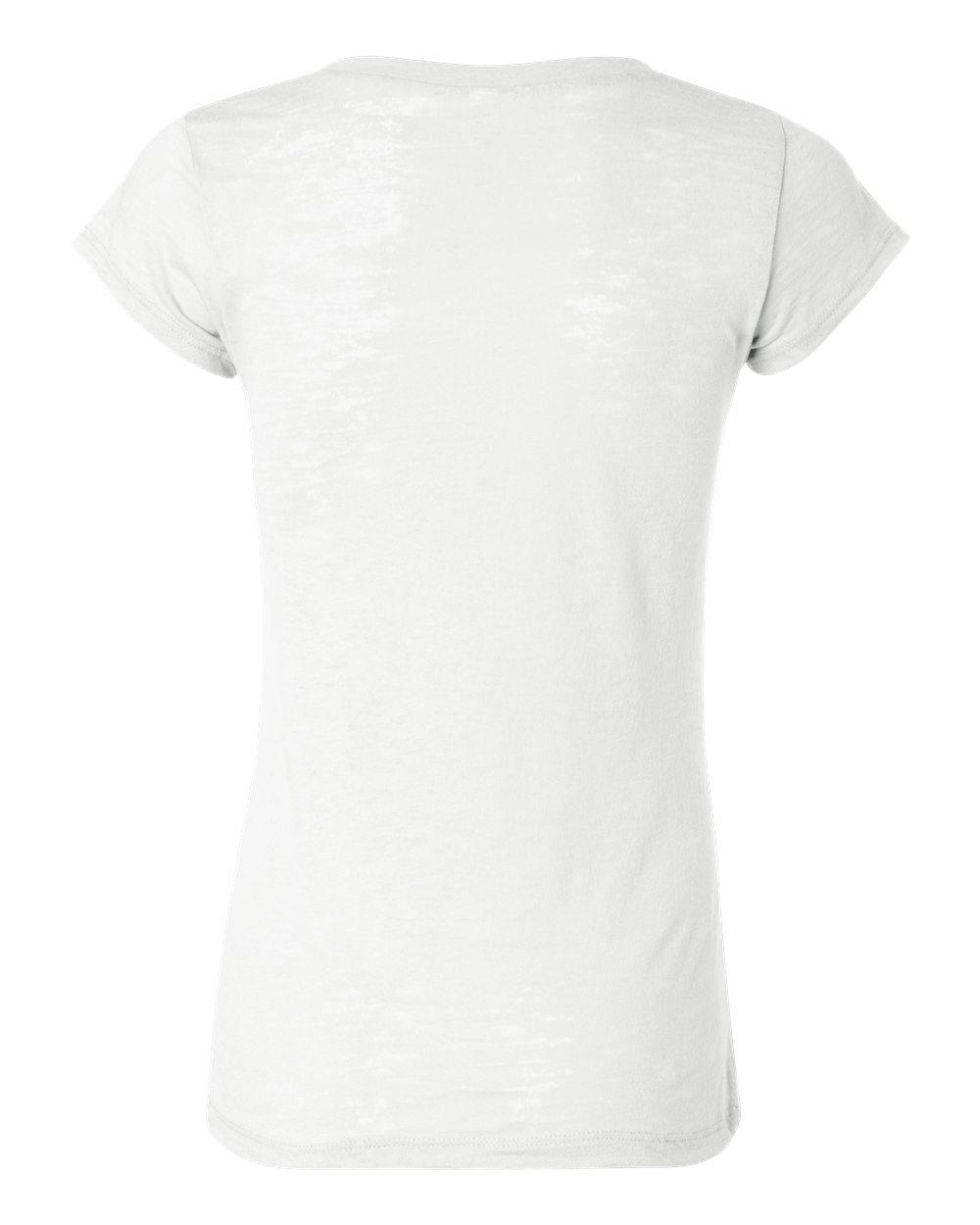 8601 Bella + Canvas Womens Burnout Tee - Back Image