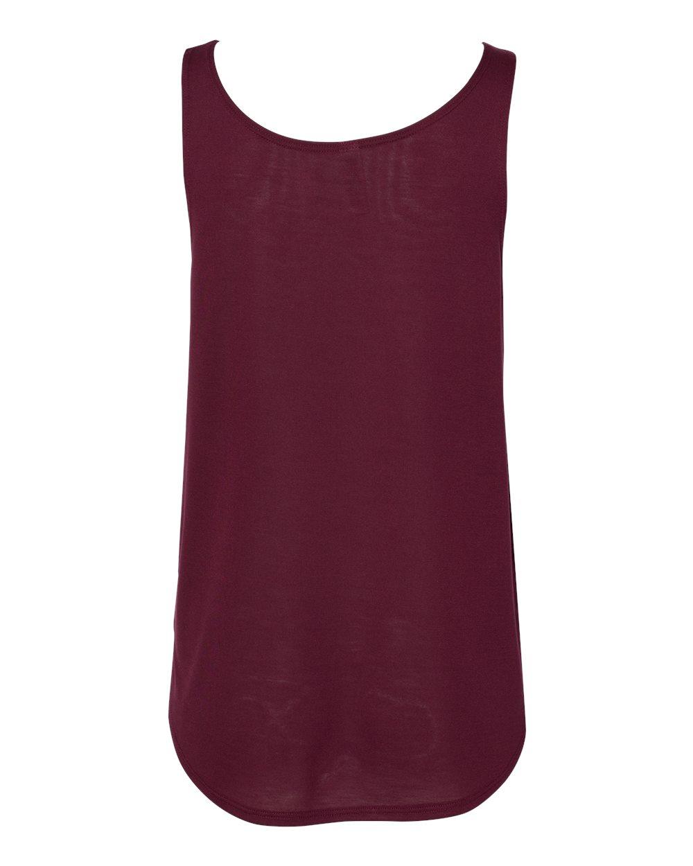 8802 Bella + Canvas Womens Flowy Tank with Side Slit - Back Image