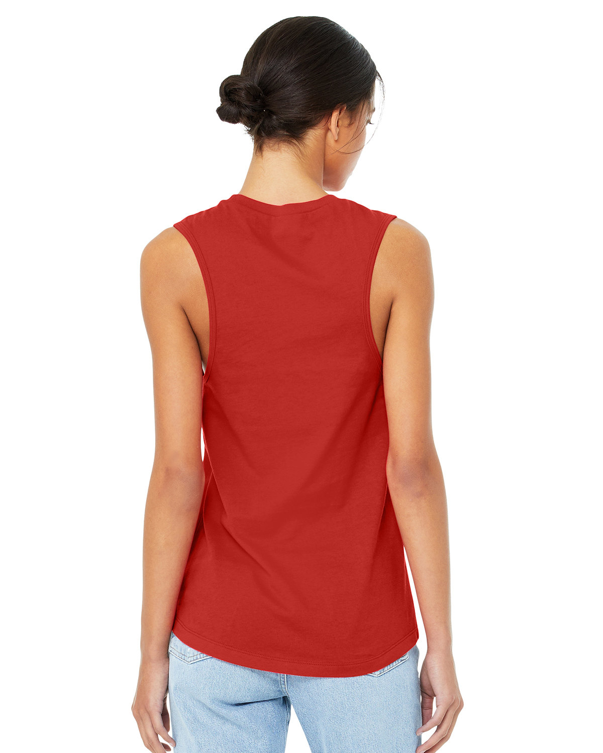 B6003 Bella + Canvas Ladies Jersey Muscle Tank - Back Image
