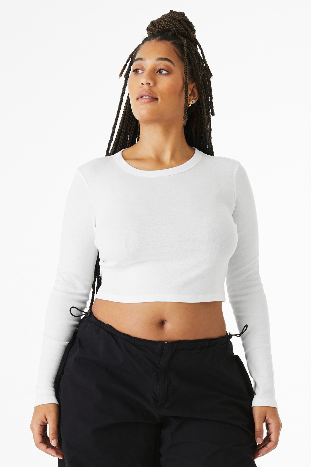 BC1501 Bella + Canvas BELLA+CANVAS Womens Micro Rib Long Sleeve Baby Tee