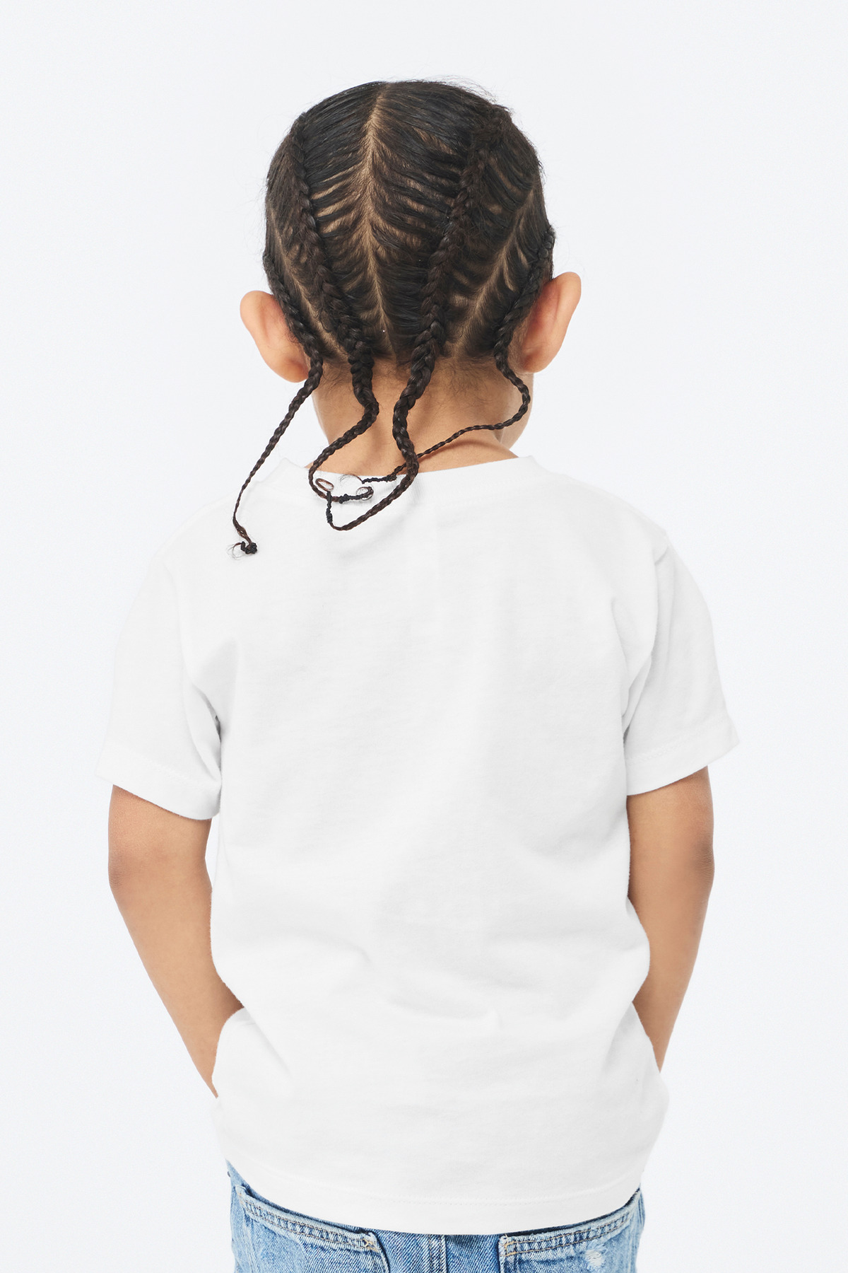 BC3001T Bella + Canvas BELLA+CANVAS Toddler Short Sleeve Tee - Back Image