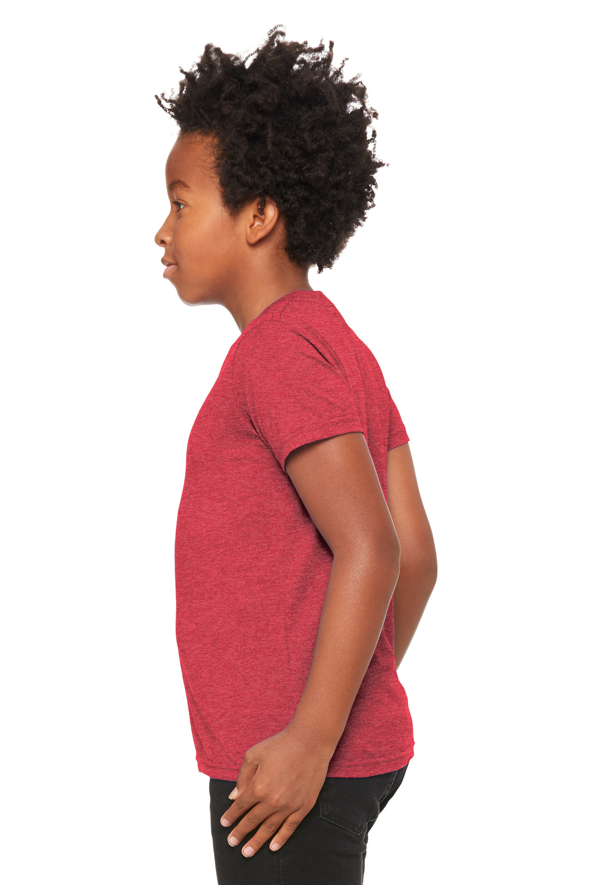 BC3001YCVC Bella + Canvas BELLA+CANVAS Youth Heather CVC Tee - Siide Image