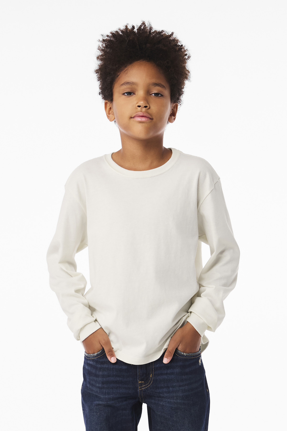 BC3511Y Bella + Canvas BELLA+CANVAS Youth 6-Ounce Heavyweight Long Sleeve Tee