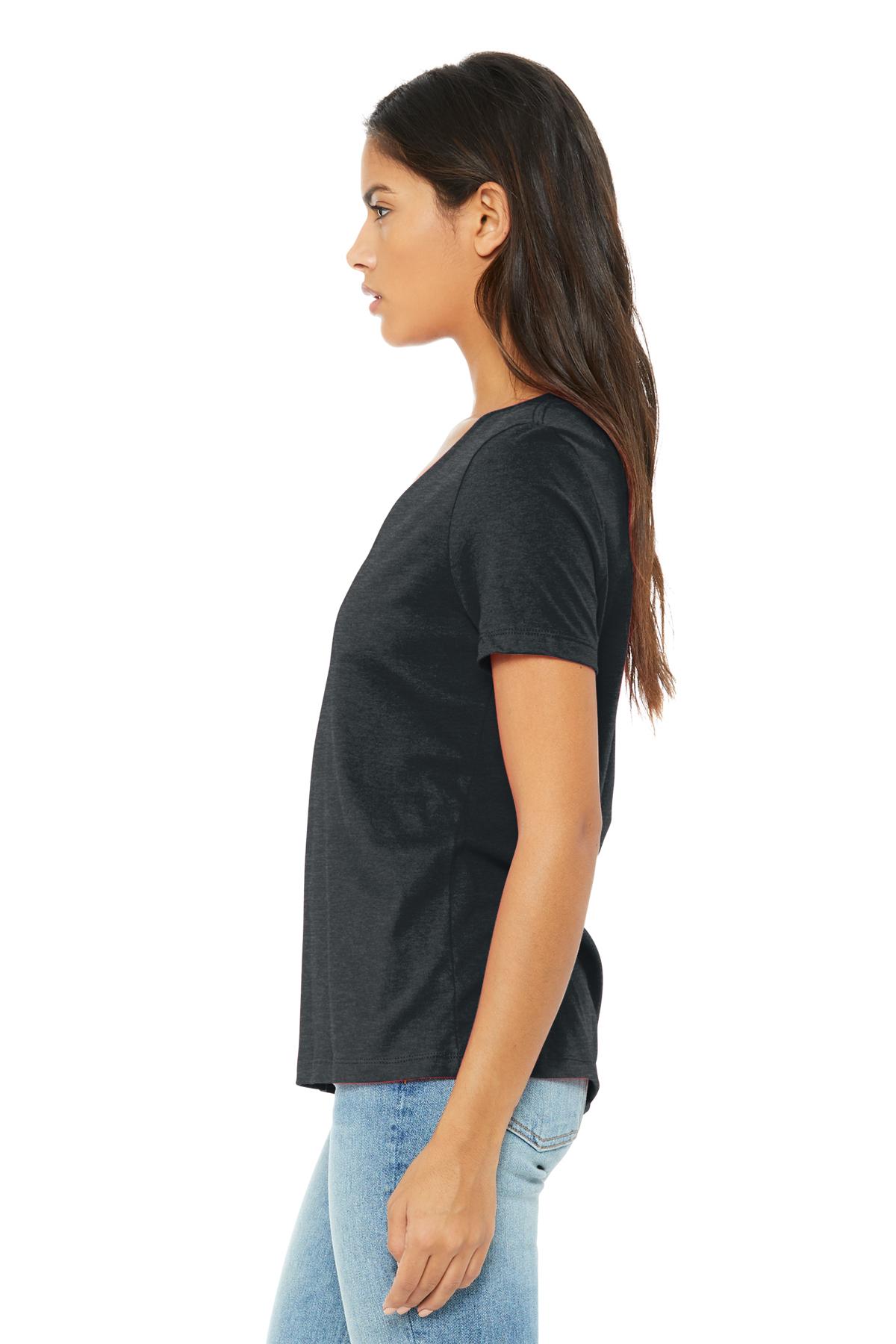 BC6405CVC Bella + Canvas BELLA+CANVAS Womens Relaxed Heather CVC V-Neck Tee - Siide Image