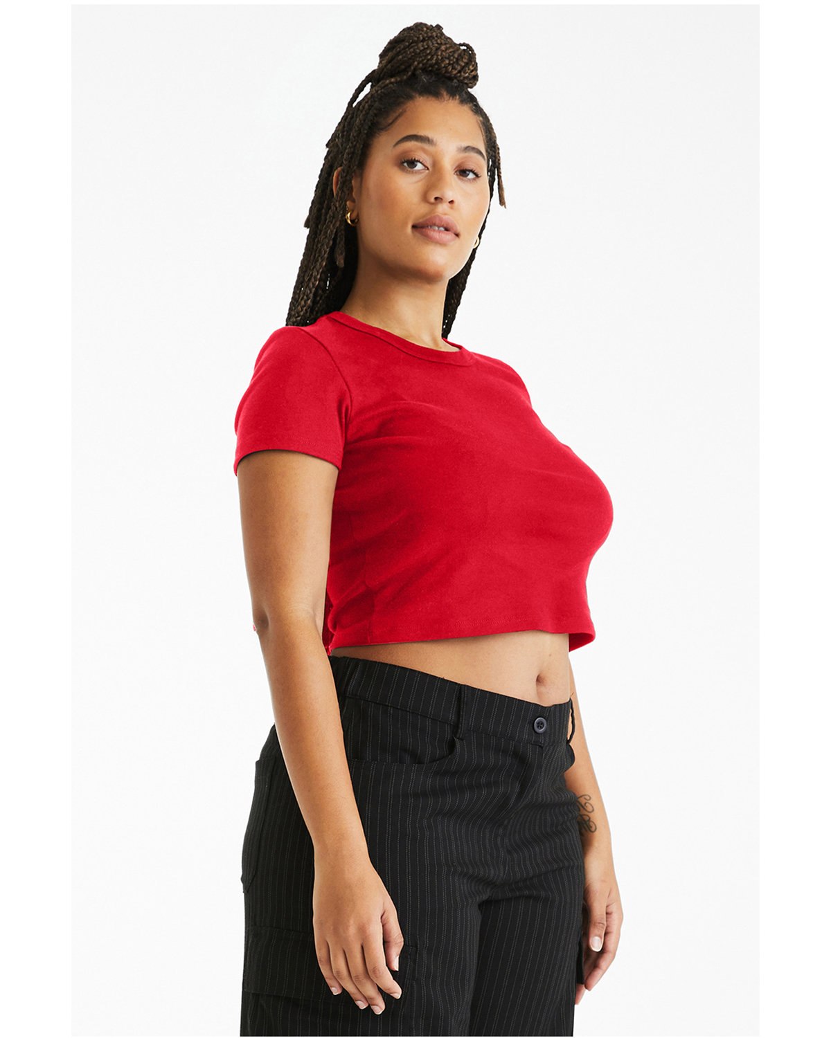 1010BE Bella + Canvas Ladies Micro Ribbed Baby Tee - Siide Image