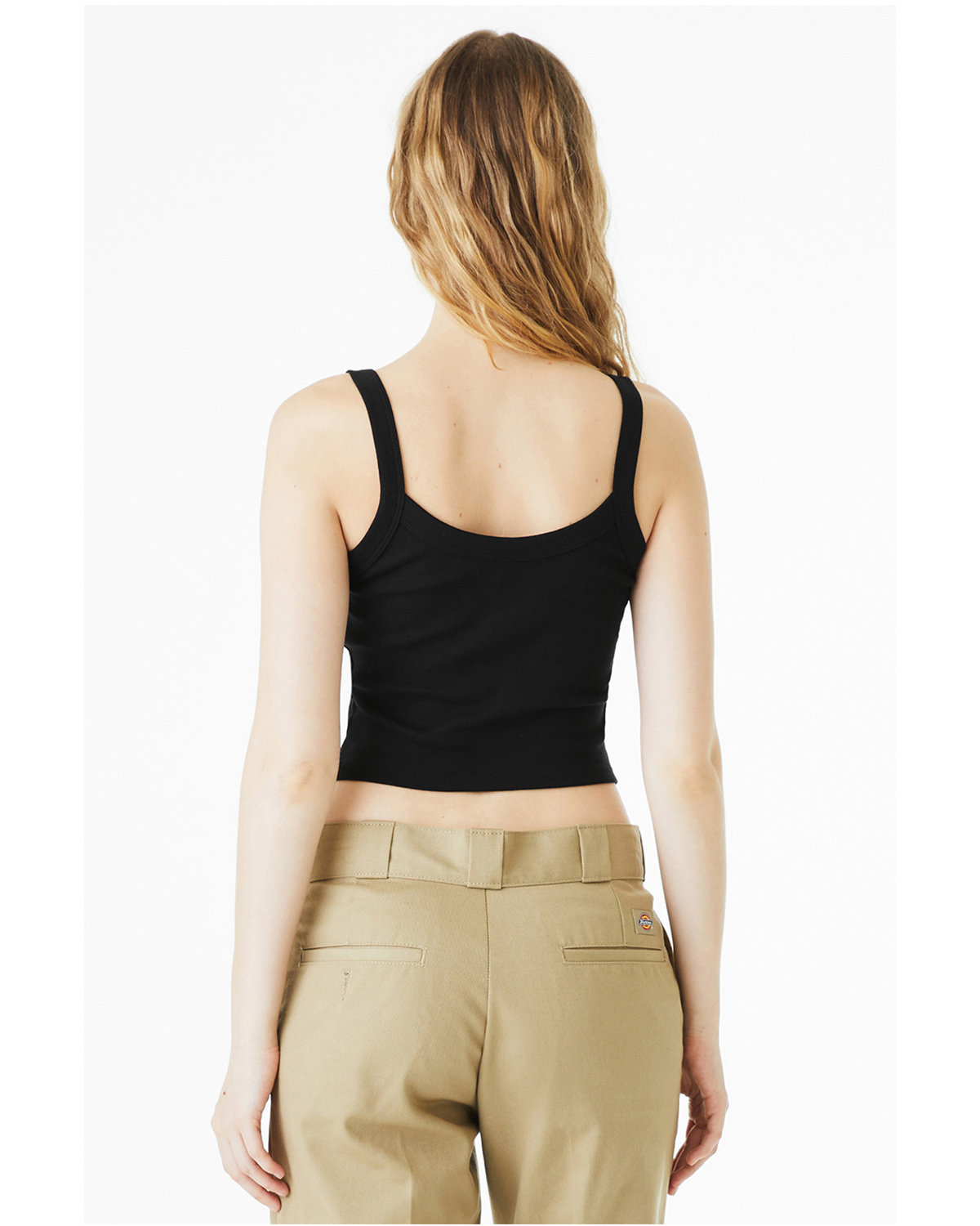 1012BE Bella + Canvas Ladies Micro Ribbed Scoop Tank - Back Image