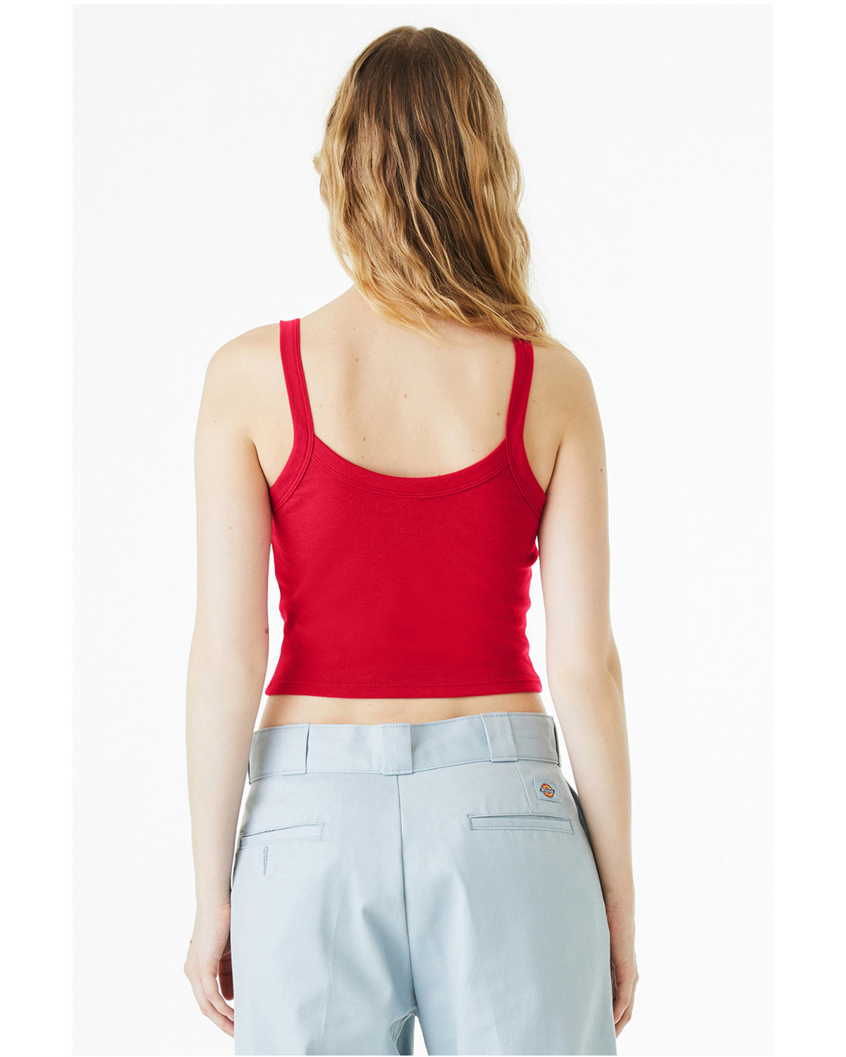 1012BE Bella + Canvas Ladies Micro Ribbed Scoop Tank - Back Image