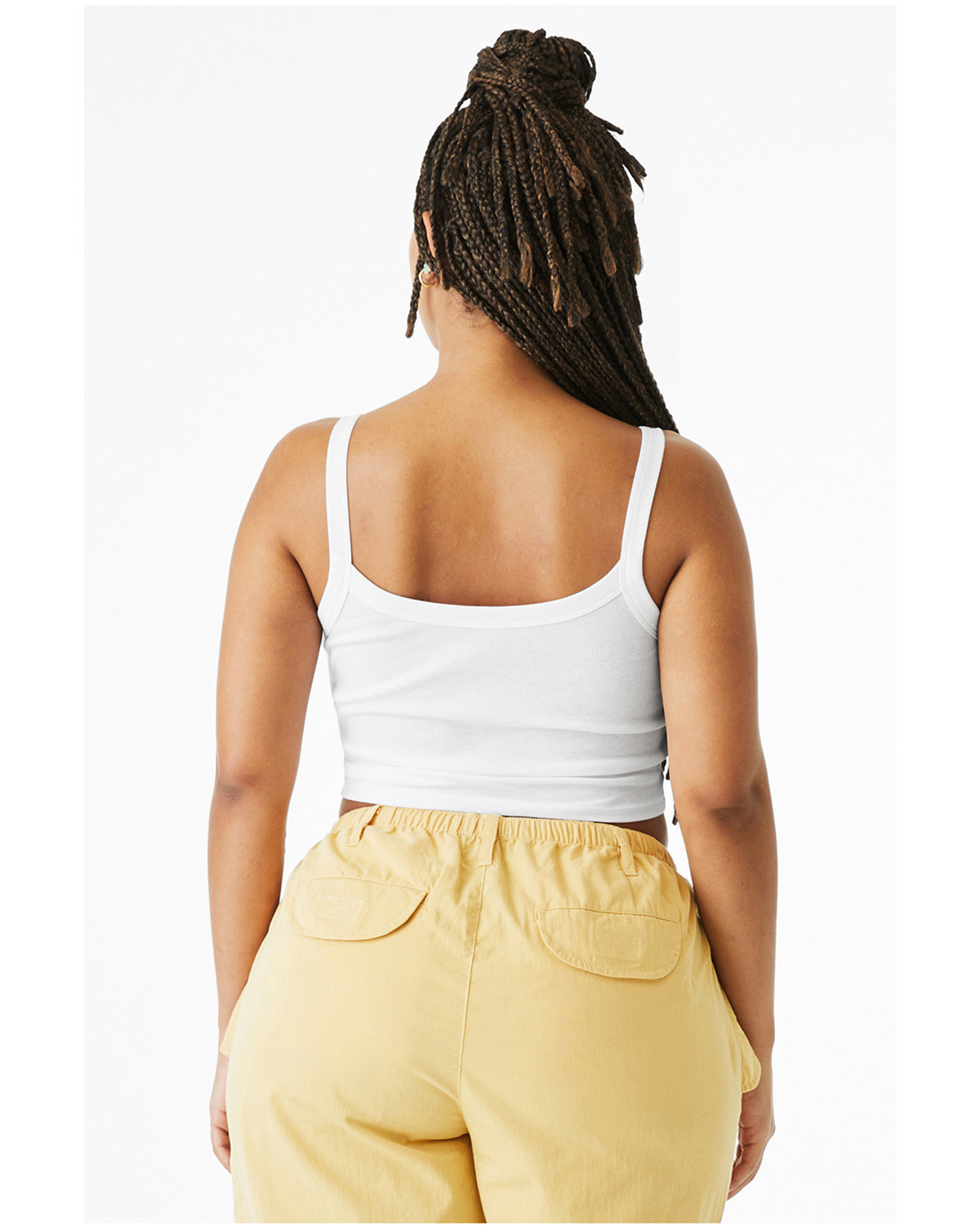 1012BE Bella + Canvas Ladies Micro Ribbed Scoop Tank - Back Image