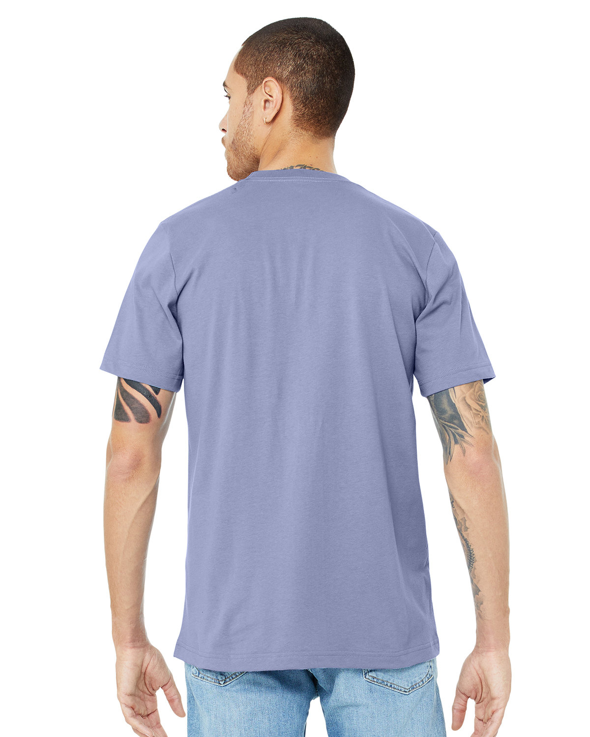 3001C Bella + Canvas Unisex Jersey Short Sleeve Tee - Back Image
