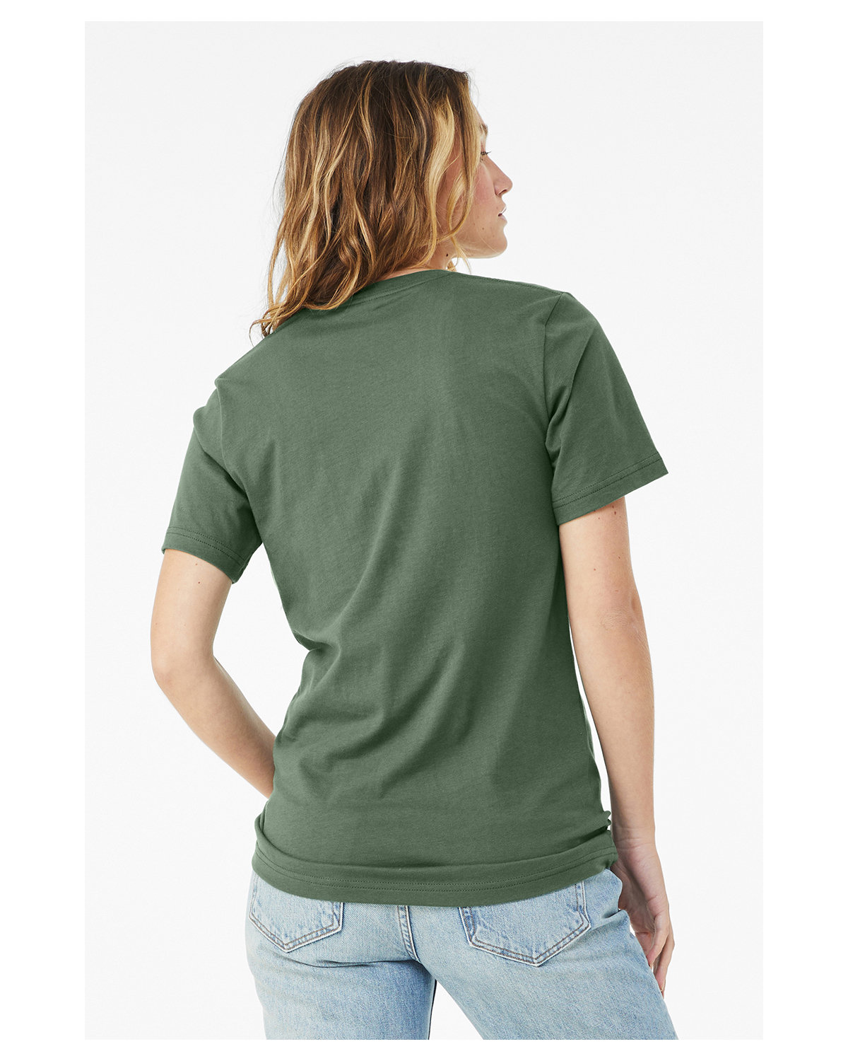 3001C Bella + Canvas Unisex Jersey Short Sleeve Tee - Back Image