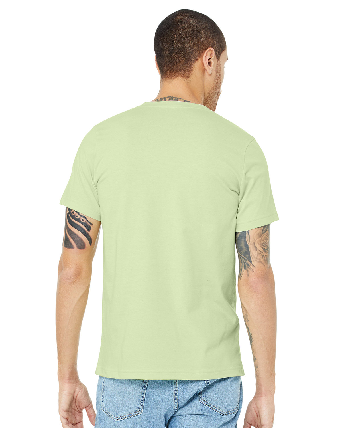 3001C Bella + Canvas Unisex Jersey Short Sleeve Tee - Back Image