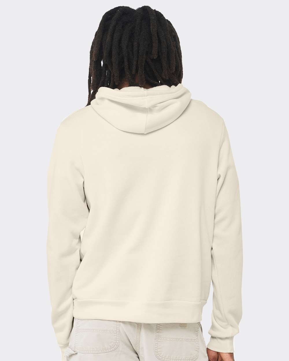 3719 Bella + Canvas Unisex Fleece Pullover Hoodie - Back Image