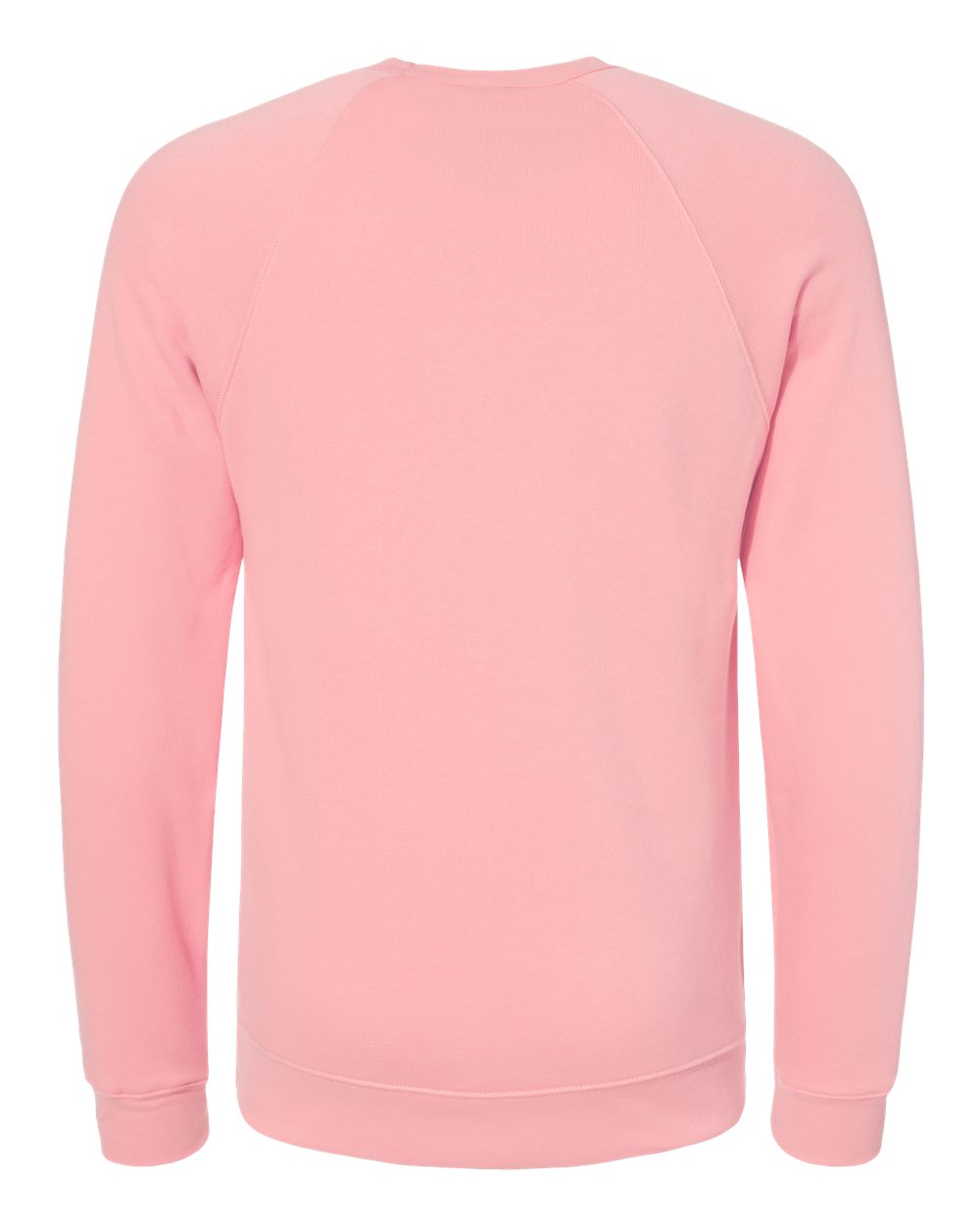 3901 Bella + Canvas Unisex Sponge Fleece Raglan Crewneck Sweatshirt - Back Image