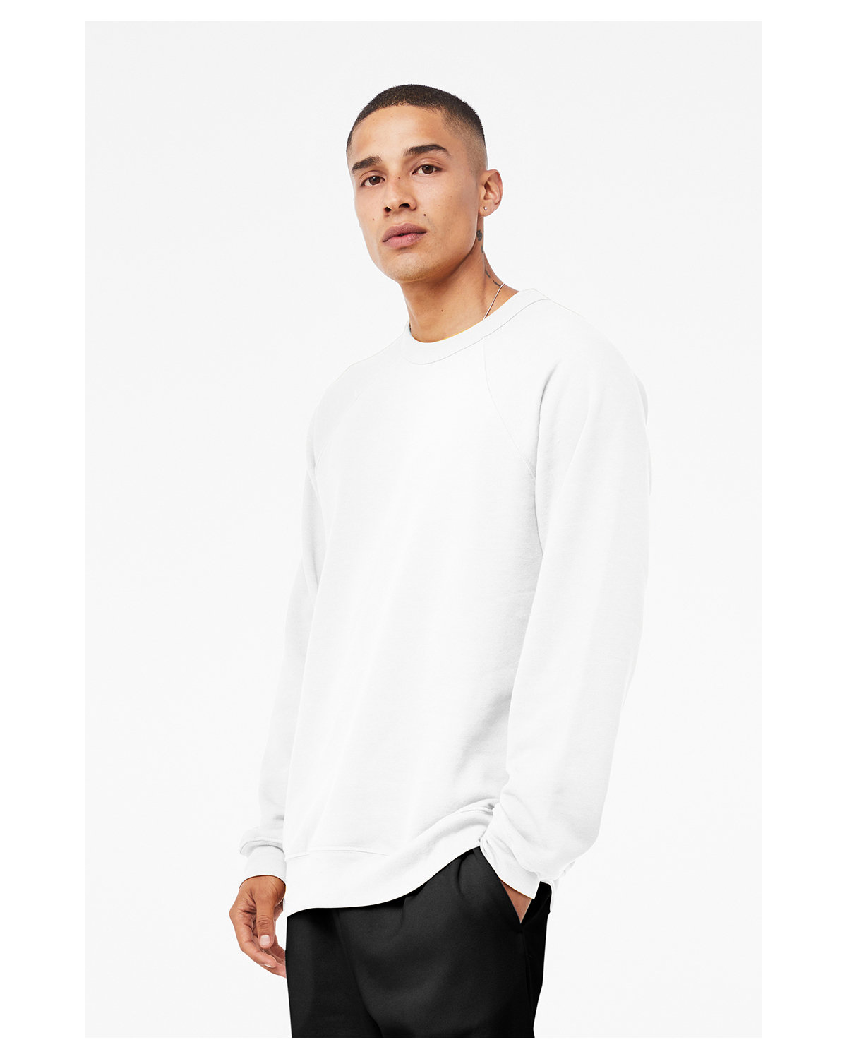 3901 Bella + Canvas Unisex Sponge Fleece Raglan Crewneck Sweatshirt - Siide Image