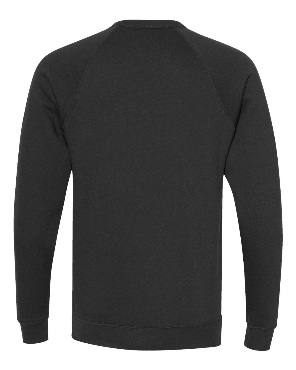 3901 Bella + Canvas Unisex Sponge Fleece Raglan Crewneck Sweatshirt - Back Image
