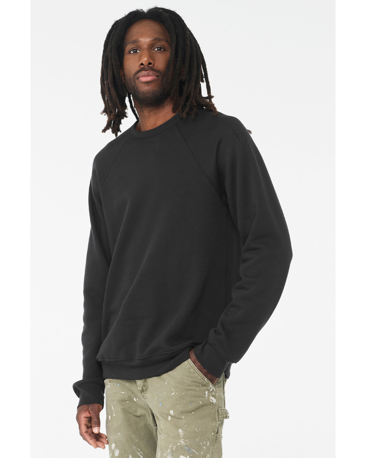 3901 Bella + Canvas Unisex Sponge Fleece Raglan Crewneck Sweatshirt - Siide Image