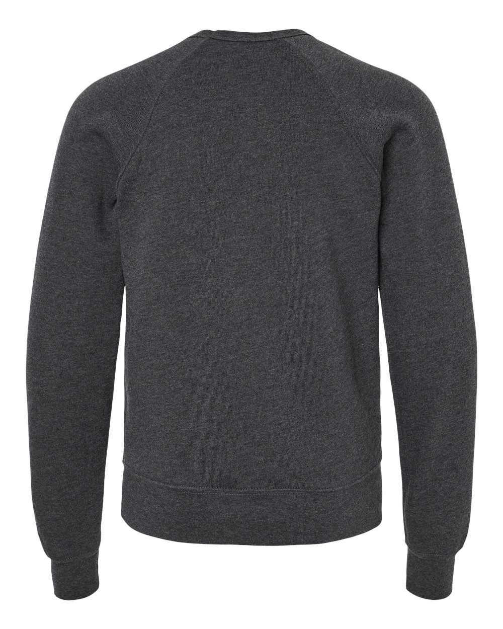 3901Y Bella + Canvas Youth Sponge Fleece Raglan Sweatshirt - Back Image