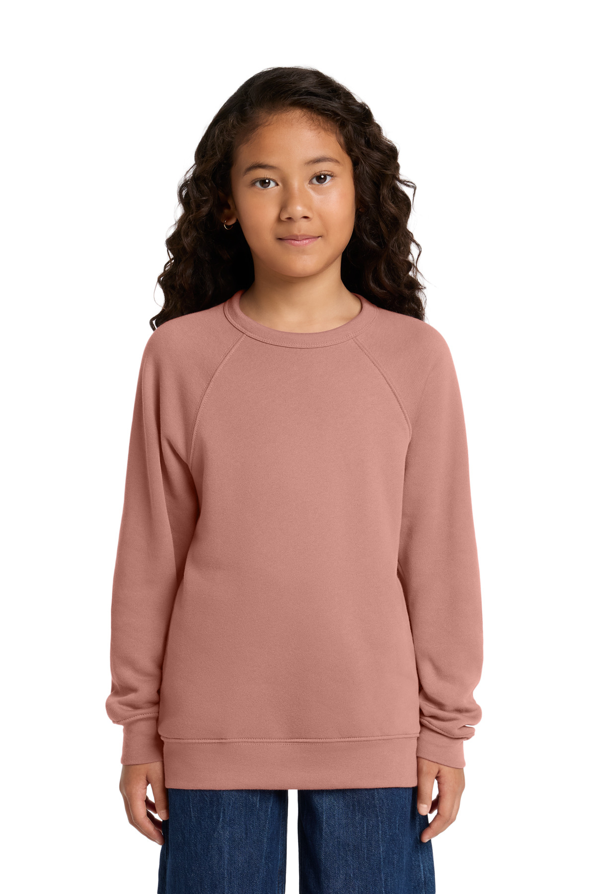 3901Y Bella + Canvas Youth Sponge Fleece Raglan Sweatshirt