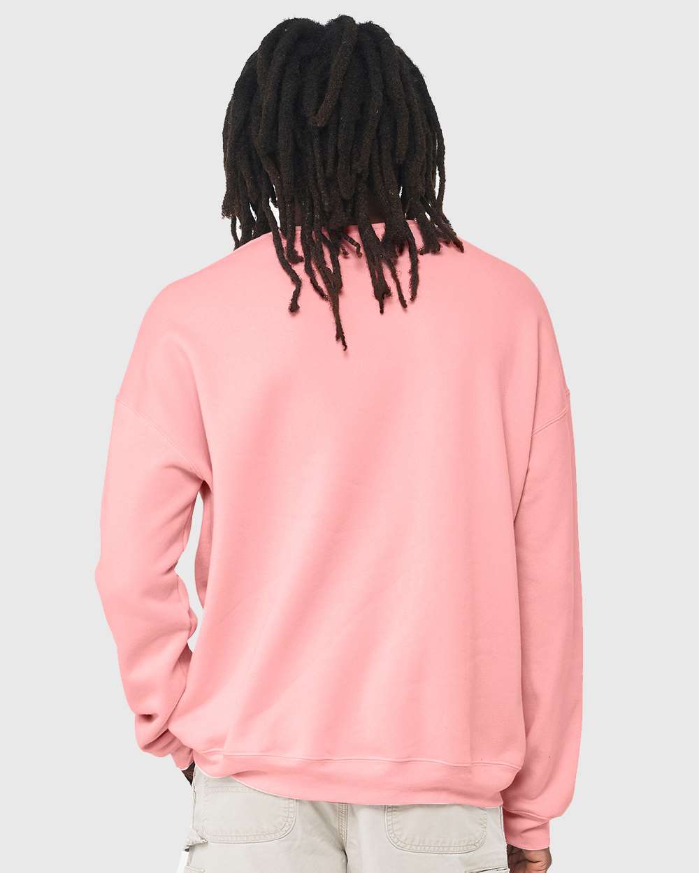 3945 Bella + Canvas Unisex Sponge Fleece Drop Shoulder Crewneck Sweatshirt - Back Image