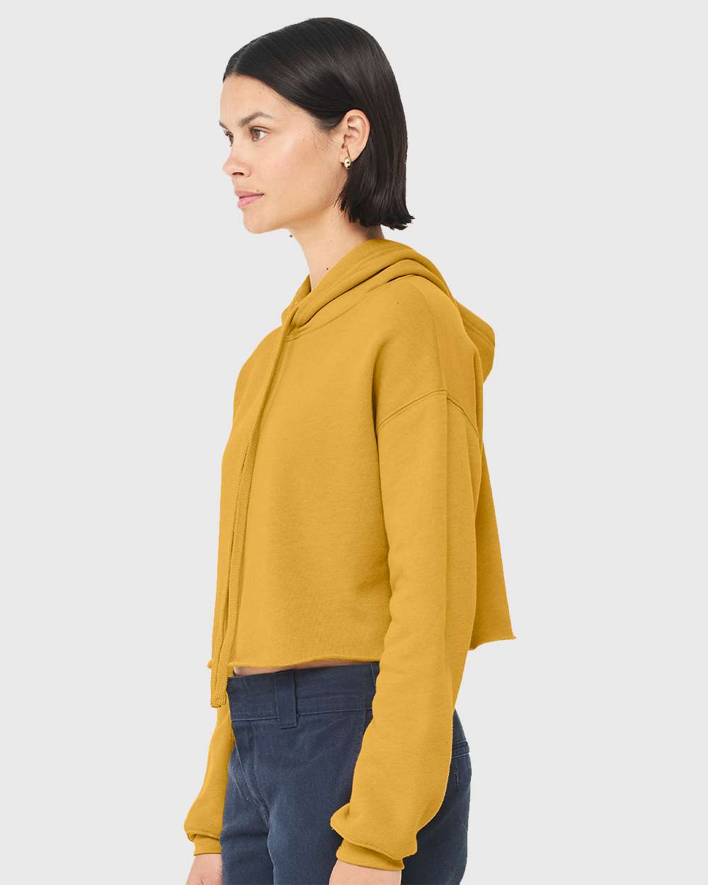 7502 Bella + Canvas Womens Cropped Fleece Hoodie - Siide Image