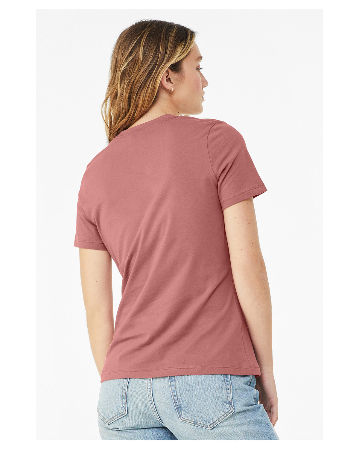 B6400 Bella + Canvas Ladies Relaxed Jersey Short-Sleeve T-Shirt - Back Image