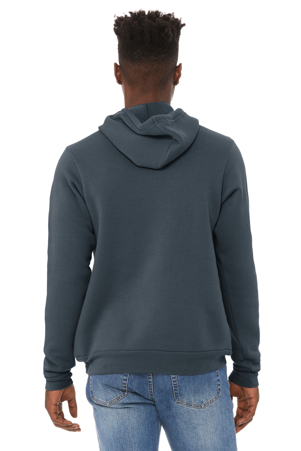 BC3719 Bella + Canvas BELLA+CANVAS Unisex Sponge Fleece Pullover Hoodie. - Back Image