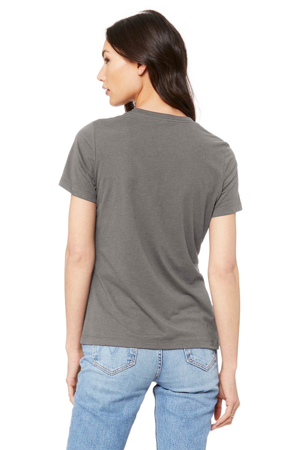 BC6400 Bella + Canvas BELLA+CANVAS Womens Relaxed Jersey Short Sleeve Tee. - Back Image